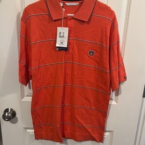 Cutter and Buck Men's Orange Polo Shirt Auburn Tigers